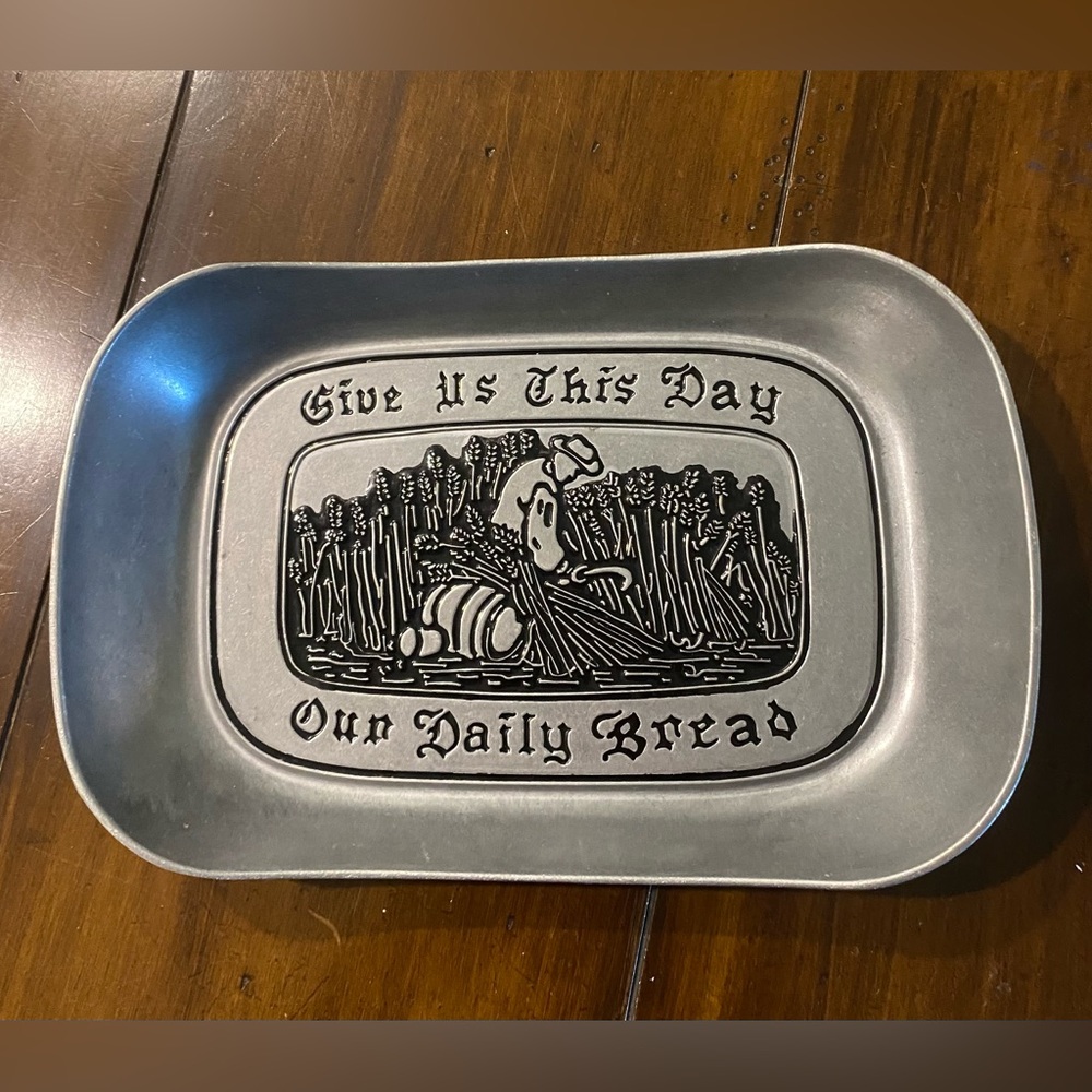 Give us this day our daily bread tray